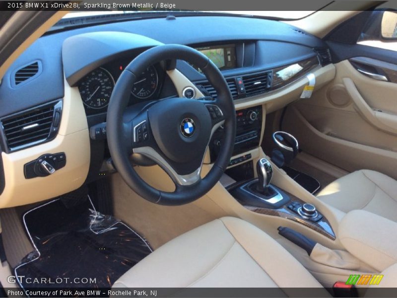 Sparkling Brown Metallic / Beige 2015 BMW X1 xDrive28i