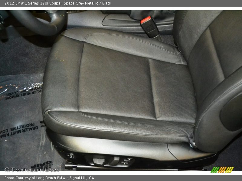 Space Grey Metallic / Black 2012 BMW 1 Series 128i Coupe