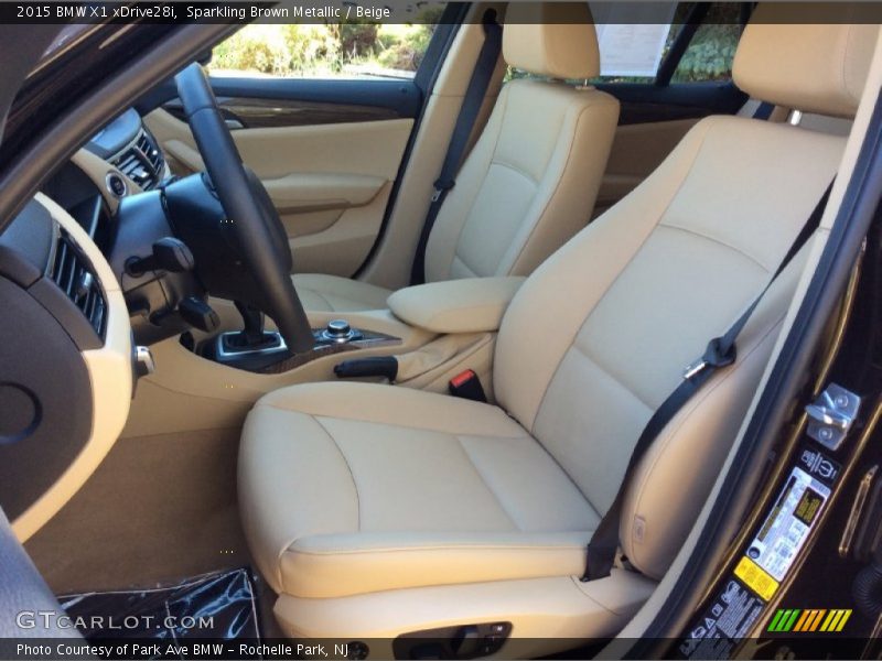 Sparkling Brown Metallic / Beige 2015 BMW X1 xDrive28i