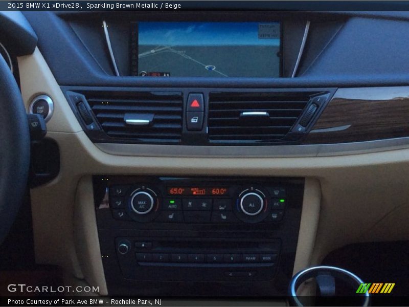 Sparkling Brown Metallic / Beige 2015 BMW X1 xDrive28i