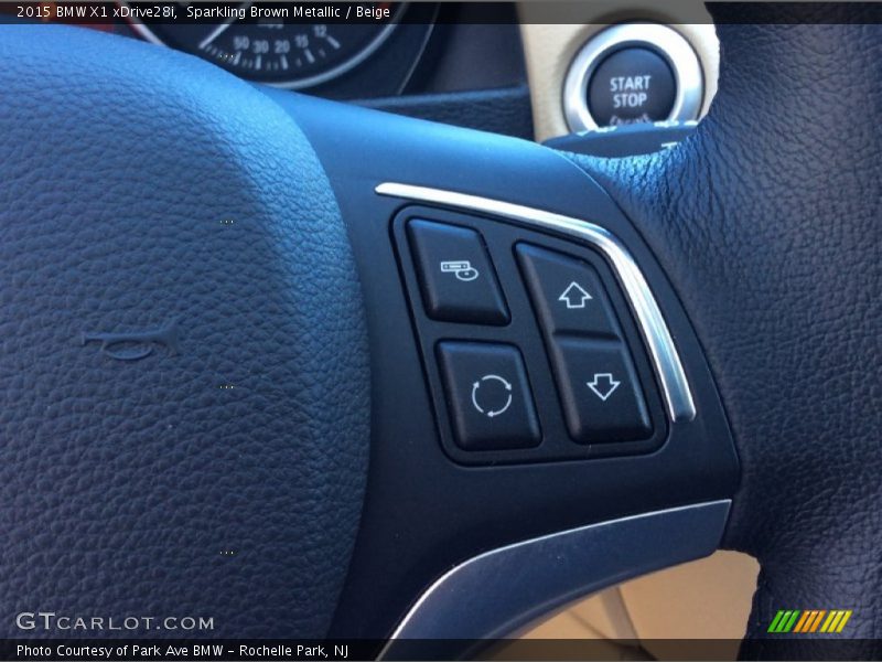 Sparkling Brown Metallic / Beige 2015 BMW X1 xDrive28i