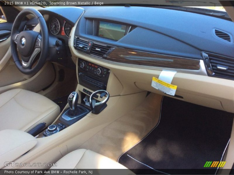 Sparkling Brown Metallic / Beige 2015 BMW X1 xDrive28i