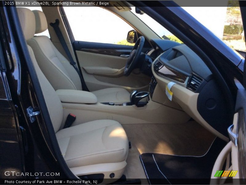 Sparkling Brown Metallic / Beige 2015 BMW X1 xDrive28i