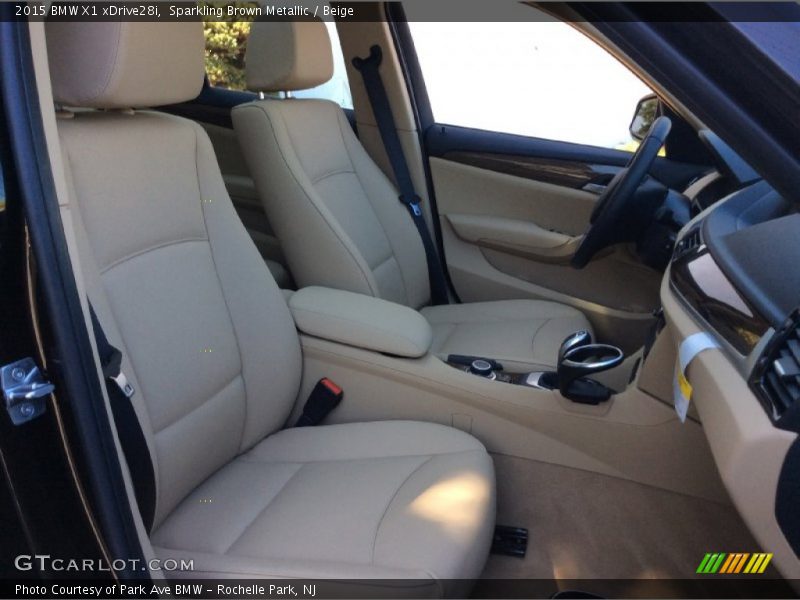 Sparkling Brown Metallic / Beige 2015 BMW X1 xDrive28i