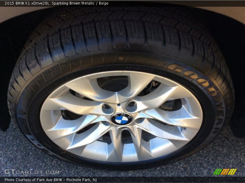 Sparkling Brown Metallic / Beige 2015 BMW X1 xDrive28i