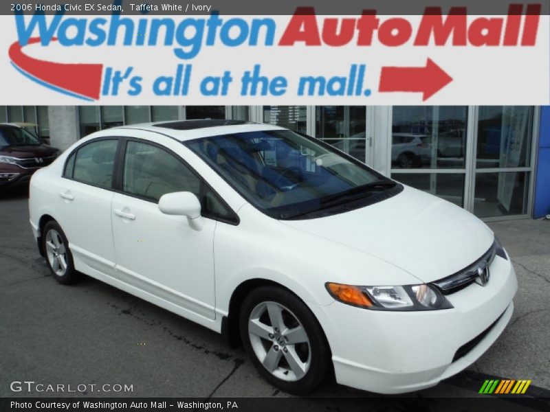 Taffeta White / Ivory 2006 Honda Civic EX Sedan