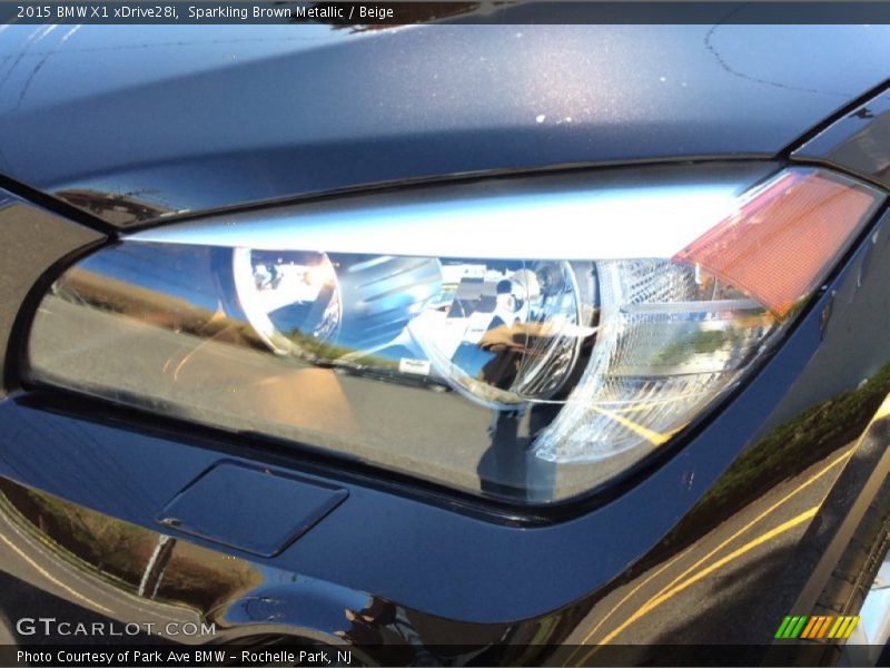 Sparkling Brown Metallic / Beige 2015 BMW X1 xDrive28i