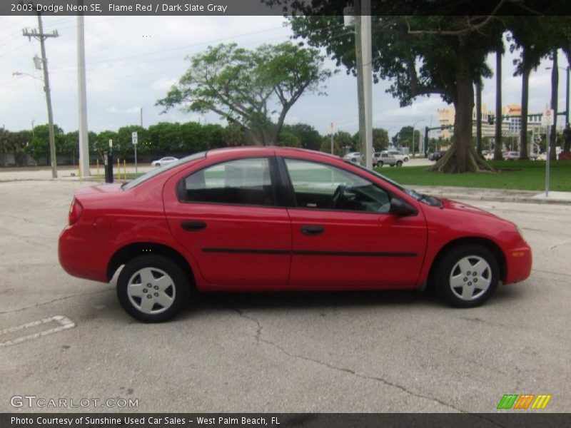 Flame Red / Dark Slate Gray 2003 Dodge Neon SE