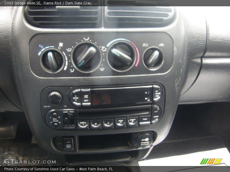 Flame Red / Dark Slate Gray 2003 Dodge Neon SE