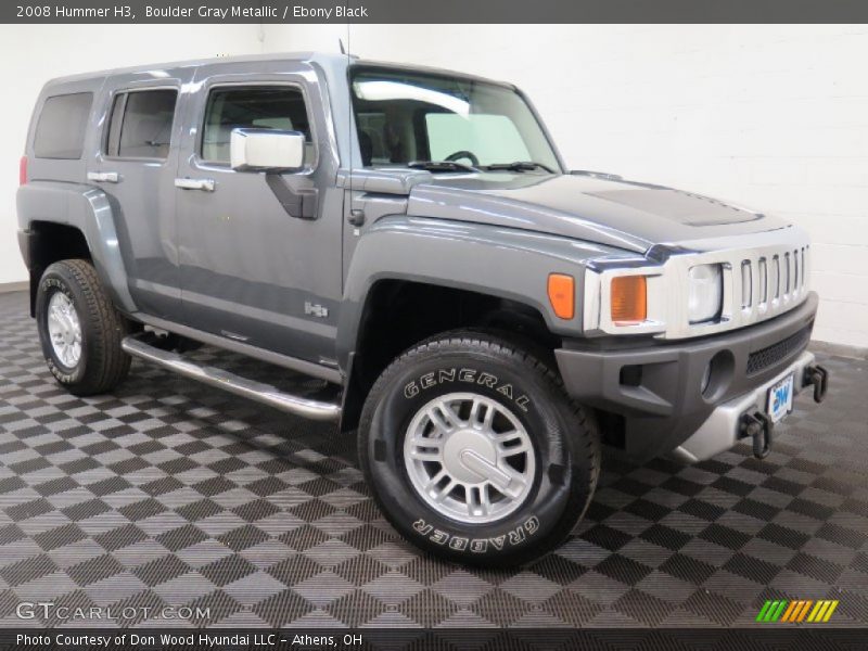 Boulder Gray Metallic / Ebony Black 2008 Hummer H3
