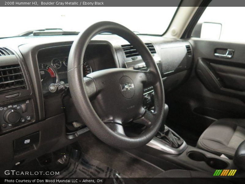 Boulder Gray Metallic / Ebony Black 2008 Hummer H3