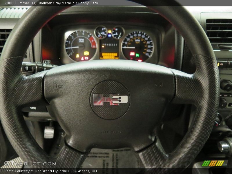 Boulder Gray Metallic / Ebony Black 2008 Hummer H3