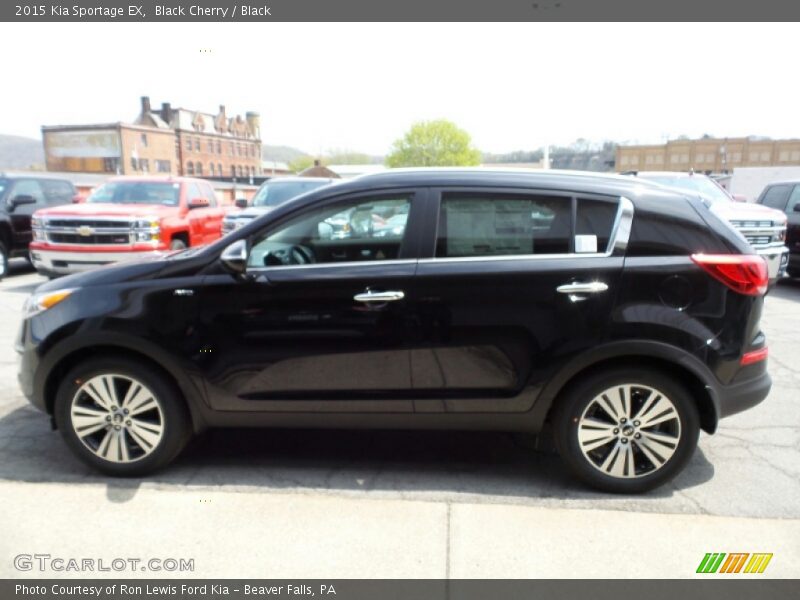 Black Cherry / Black 2015 Kia Sportage EX