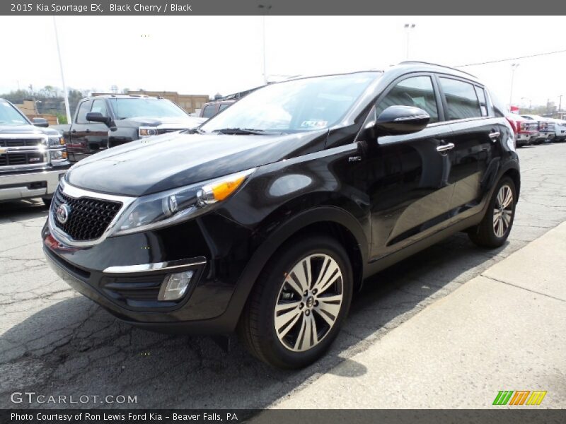 Black Cherry / Black 2015 Kia Sportage EX
