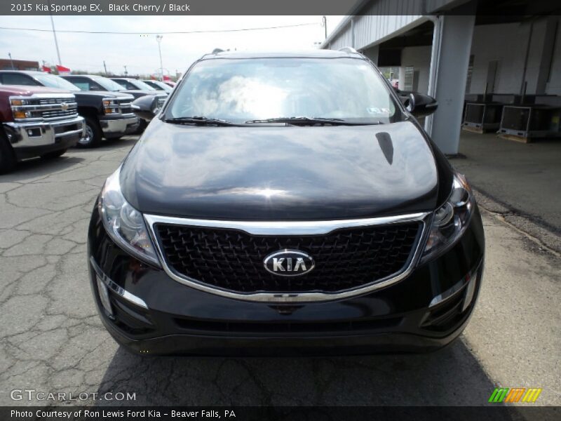 Black Cherry / Black 2015 Kia Sportage EX