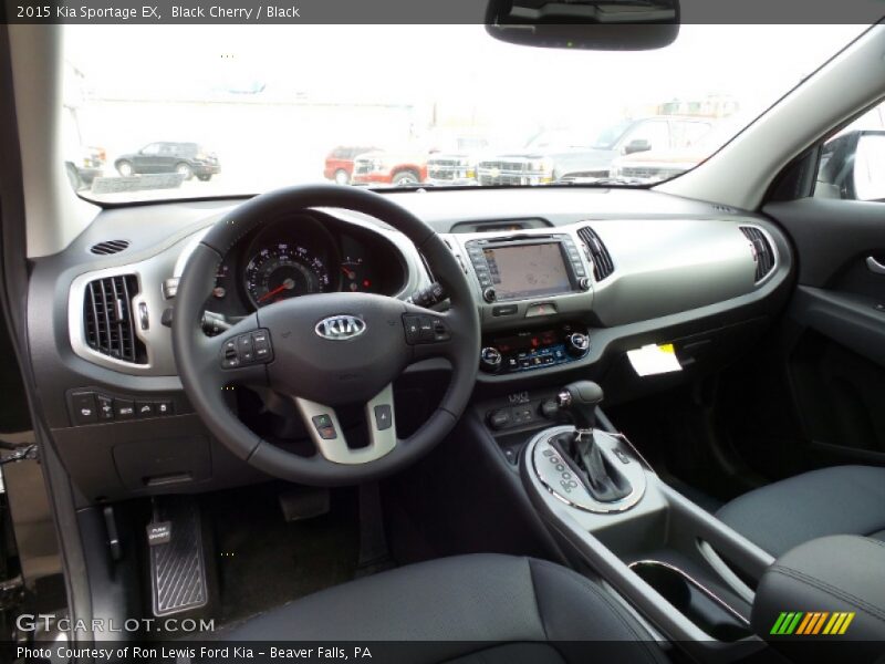 Black Cherry / Black 2015 Kia Sportage EX