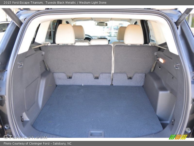 Tuxedo Black Metallic / Medium Light Stone 2015 Ford Escape Titanium
