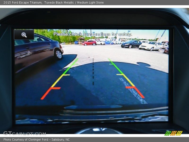 Tuxedo Black Metallic / Medium Light Stone 2015 Ford Escape Titanium