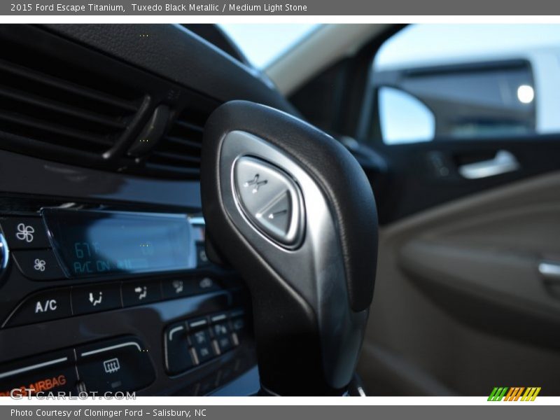 Tuxedo Black Metallic / Medium Light Stone 2015 Ford Escape Titanium