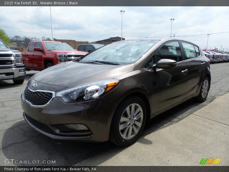 Metallic Bronze / Black 2015 Kia Forte5 EX