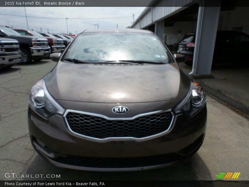 Metallic Bronze / Black 2015 Kia Forte5 EX