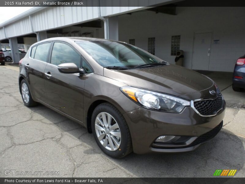 Metallic Bronze / Black 2015 Kia Forte5 EX