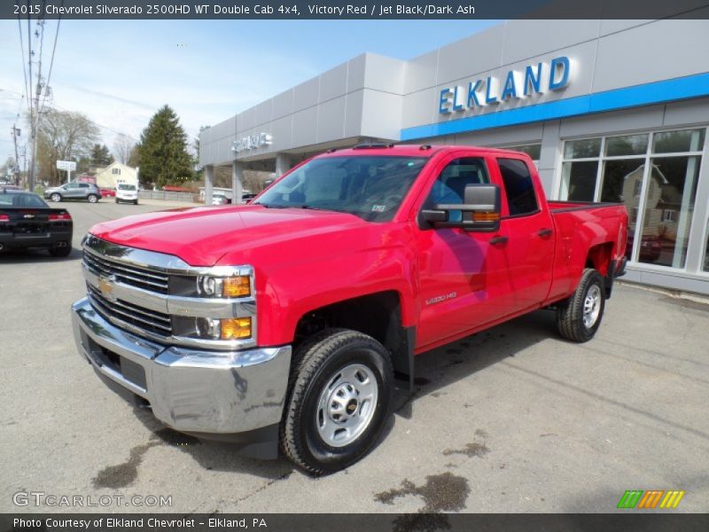 Victory Red / Jet Black/Dark Ash 2015 Chevrolet Silverado 2500HD WT Double Cab 4x4
