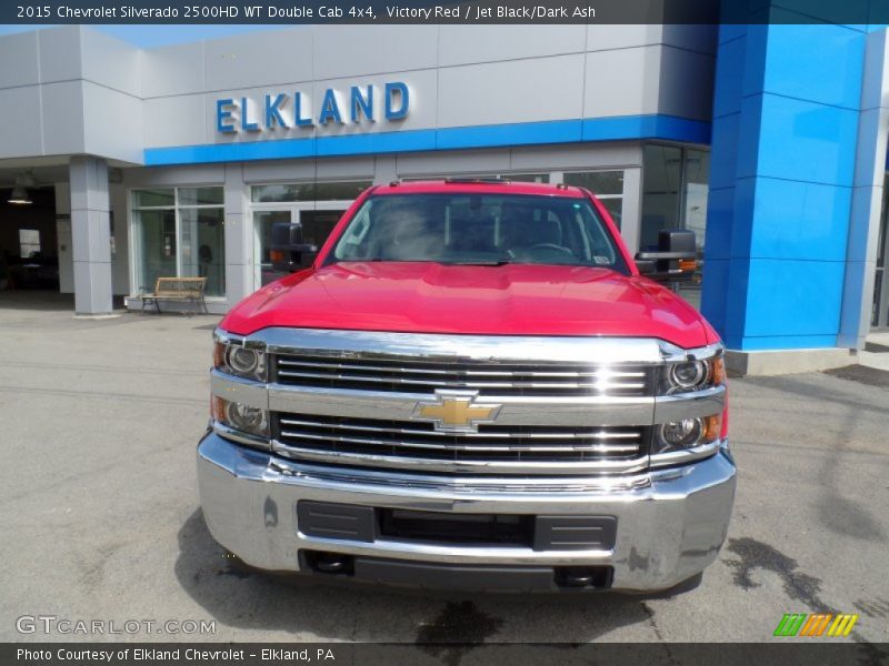 Victory Red / Jet Black/Dark Ash 2015 Chevrolet Silverado 2500HD WT Double Cab 4x4