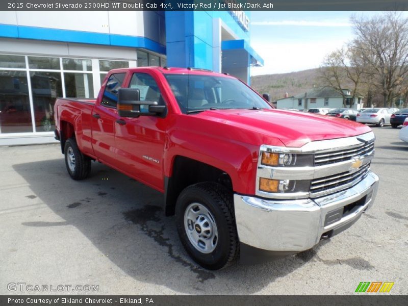 Victory Red / Jet Black/Dark Ash 2015 Chevrolet Silverado 2500HD WT Double Cab 4x4