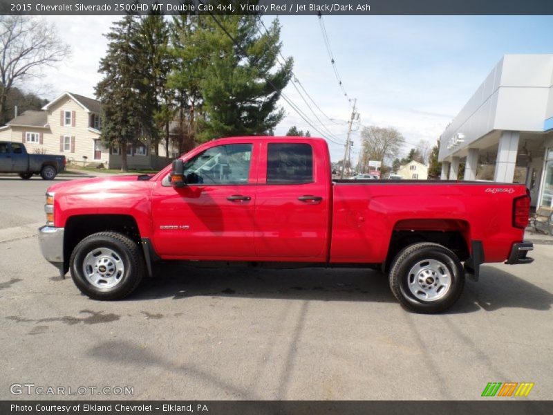Victory Red / Jet Black/Dark Ash 2015 Chevrolet Silverado 2500HD WT Double Cab 4x4