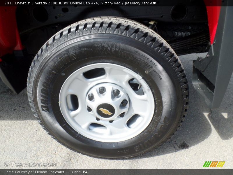 Victory Red / Jet Black/Dark Ash 2015 Chevrolet Silverado 2500HD WT Double Cab 4x4