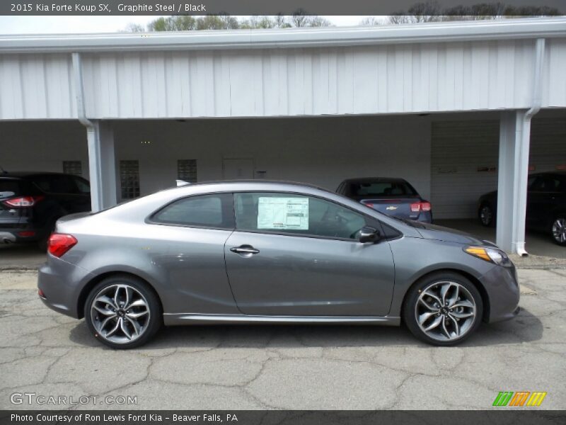 Graphite Steel / Black 2015 Kia Forte Koup SX