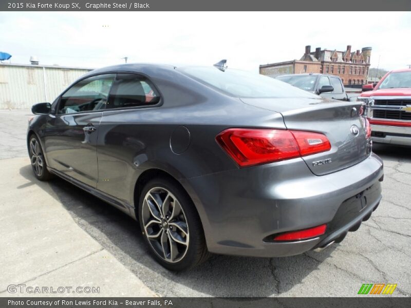 Graphite Steel / Black 2015 Kia Forte Koup SX