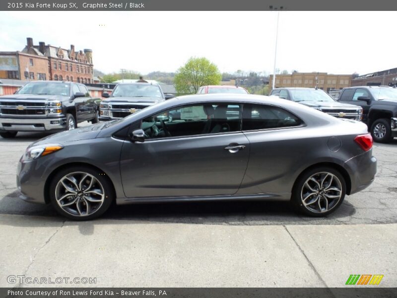 Graphite Steel / Black 2015 Kia Forte Koup SX