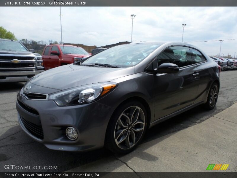 Graphite Steel / Black 2015 Kia Forte Koup SX