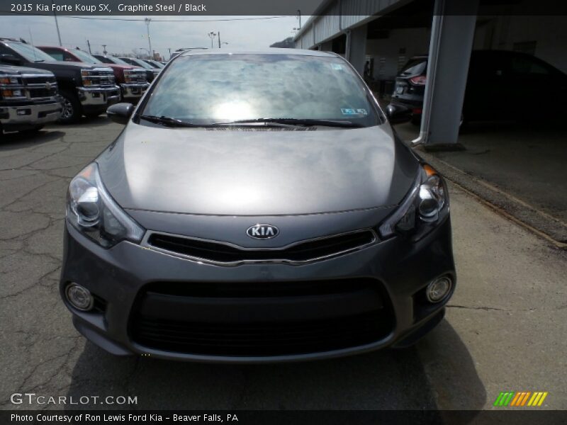 Graphite Steel / Black 2015 Kia Forte Koup SX