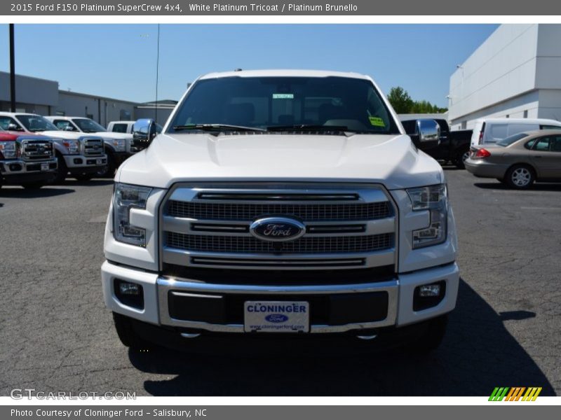 White Platinum Tricoat / Platinum Brunello 2015 Ford F150 Platinum SuperCrew 4x4