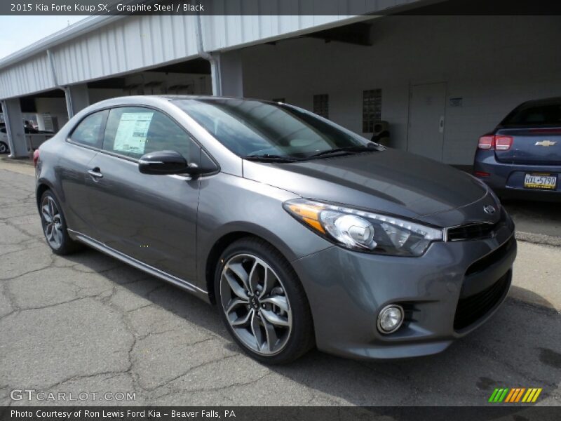 Graphite Steel / Black 2015 Kia Forte Koup SX