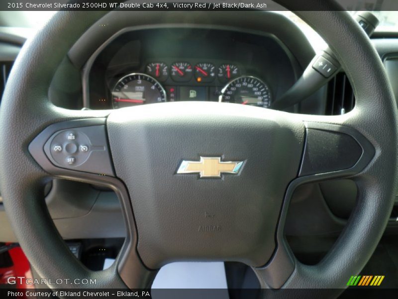 Victory Red / Jet Black/Dark Ash 2015 Chevrolet Silverado 2500HD WT Double Cab 4x4
