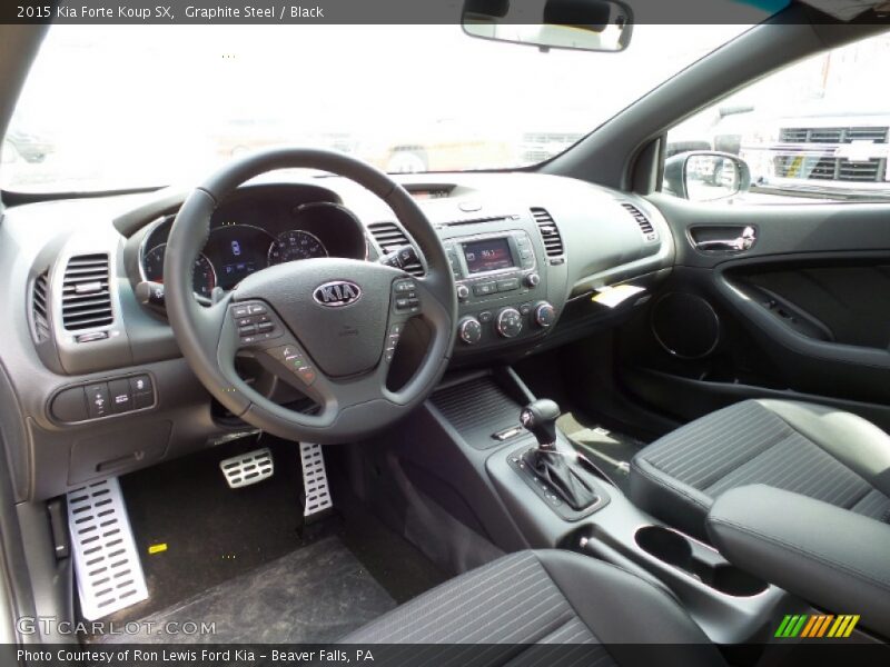 Graphite Steel / Black 2015 Kia Forte Koup SX