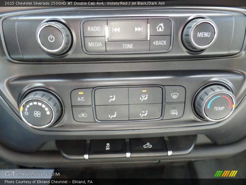 Victory Red / Jet Black/Dark Ash 2015 Chevrolet Silverado 2500HD WT Double Cab 4x4