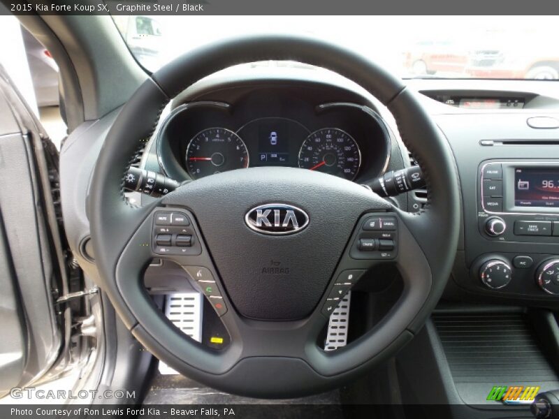 Graphite Steel / Black 2015 Kia Forte Koup SX