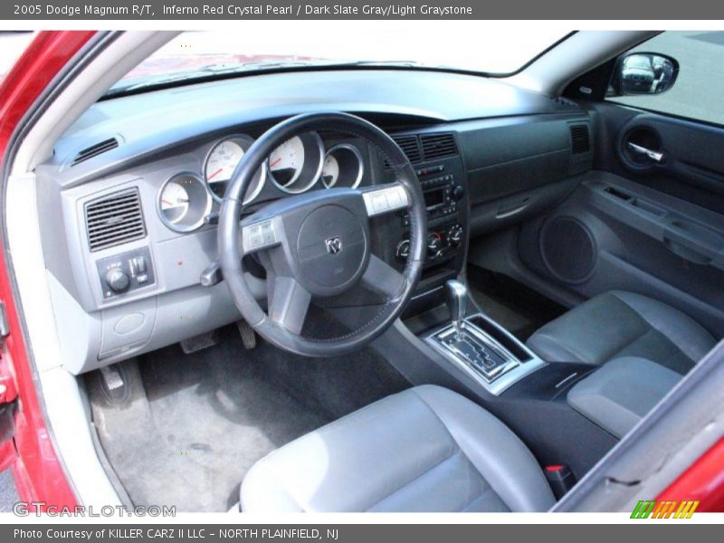 Inferno Red Crystal Pearl / Dark Slate Gray/Light Graystone 2005 Dodge Magnum R/T