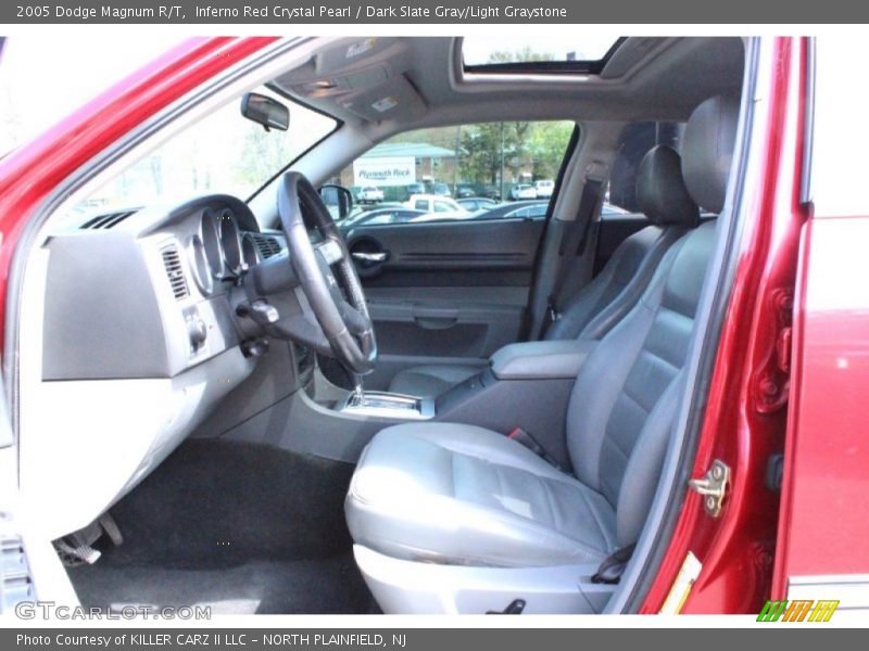 Inferno Red Crystal Pearl / Dark Slate Gray/Light Graystone 2005 Dodge Magnum R/T