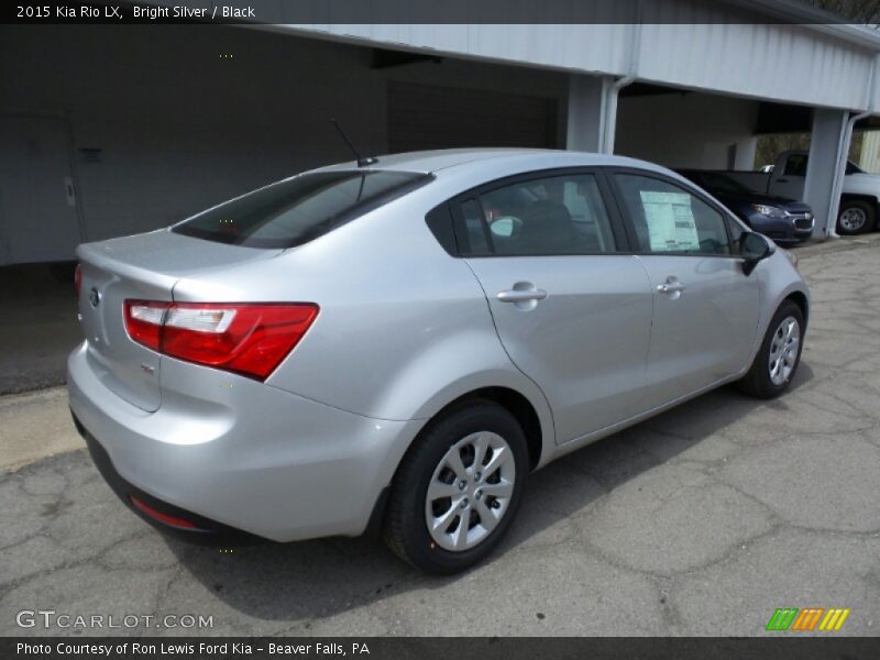 Bright Silver / Black 2015 Kia Rio LX