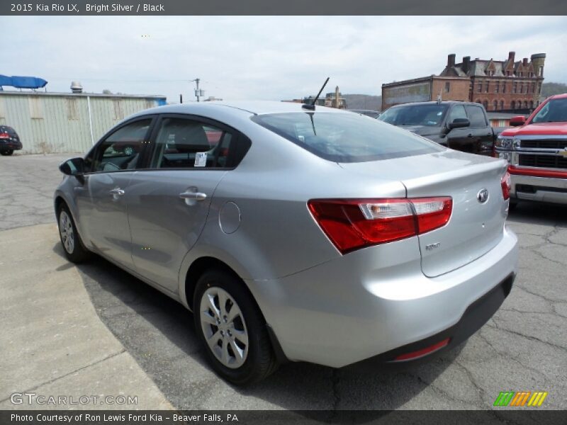 Bright Silver / Black 2015 Kia Rio LX