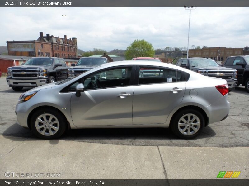 Bright Silver / Black 2015 Kia Rio LX