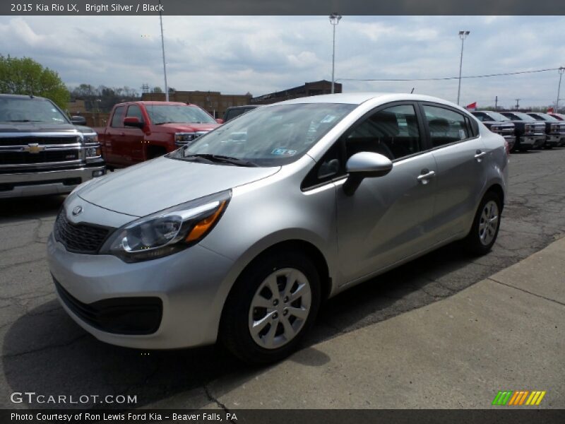 Bright Silver / Black 2015 Kia Rio LX