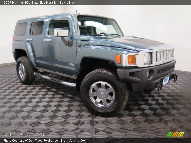 Slate Blue Metallic / Ebony Black 2007 Hummer H3