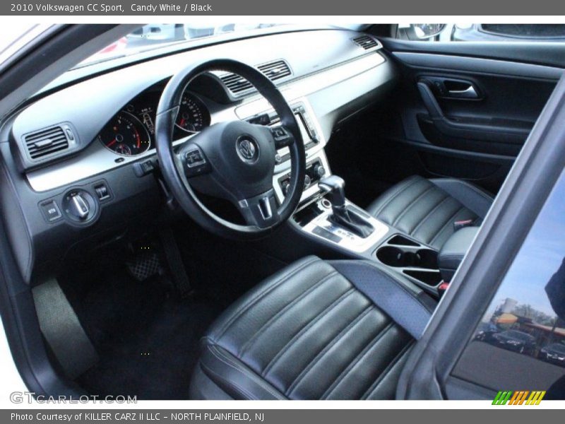 Candy White / Black 2010 Volkswagen CC Sport